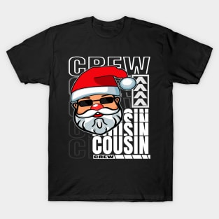 Cousin Santa Claus Christmas Typography White T-Shirt